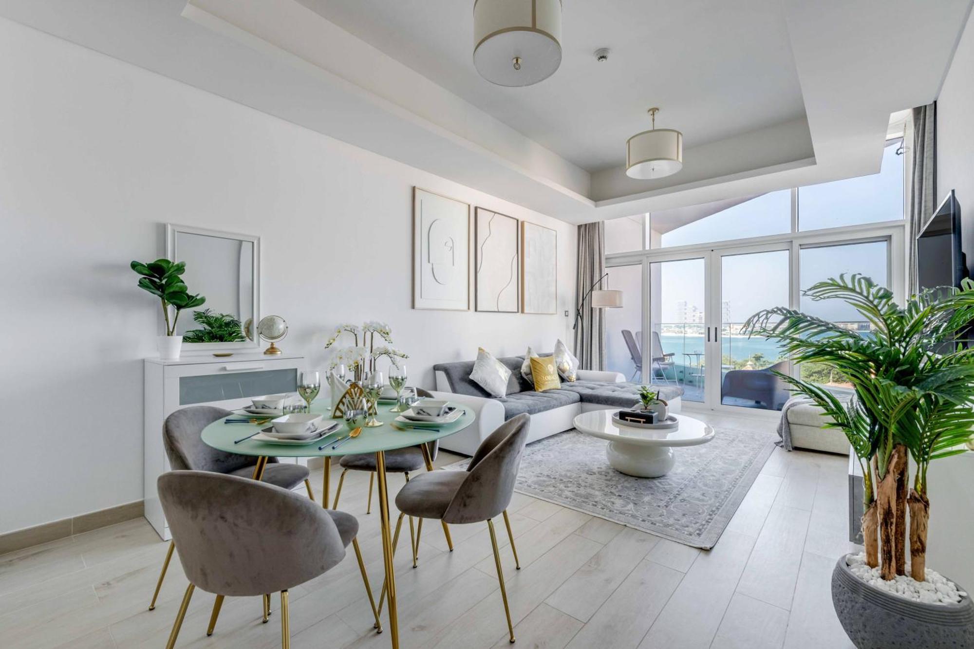 Luxury Azizi Mina Beachfront Apartments Dubai Exterior foto