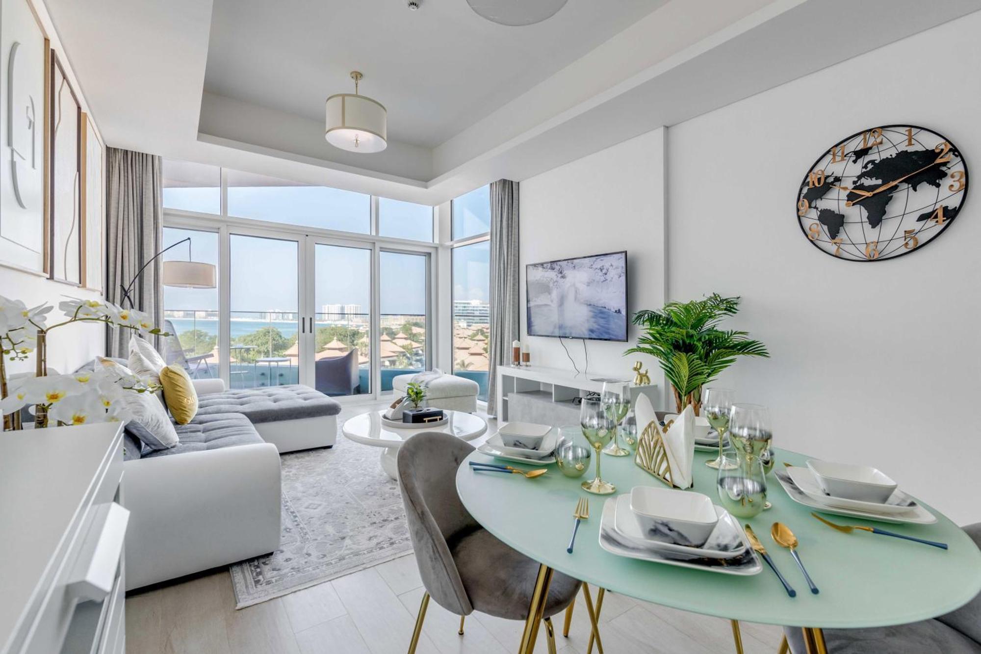 Luxury Azizi Mina Beachfront Apartments Dubai Exterior foto