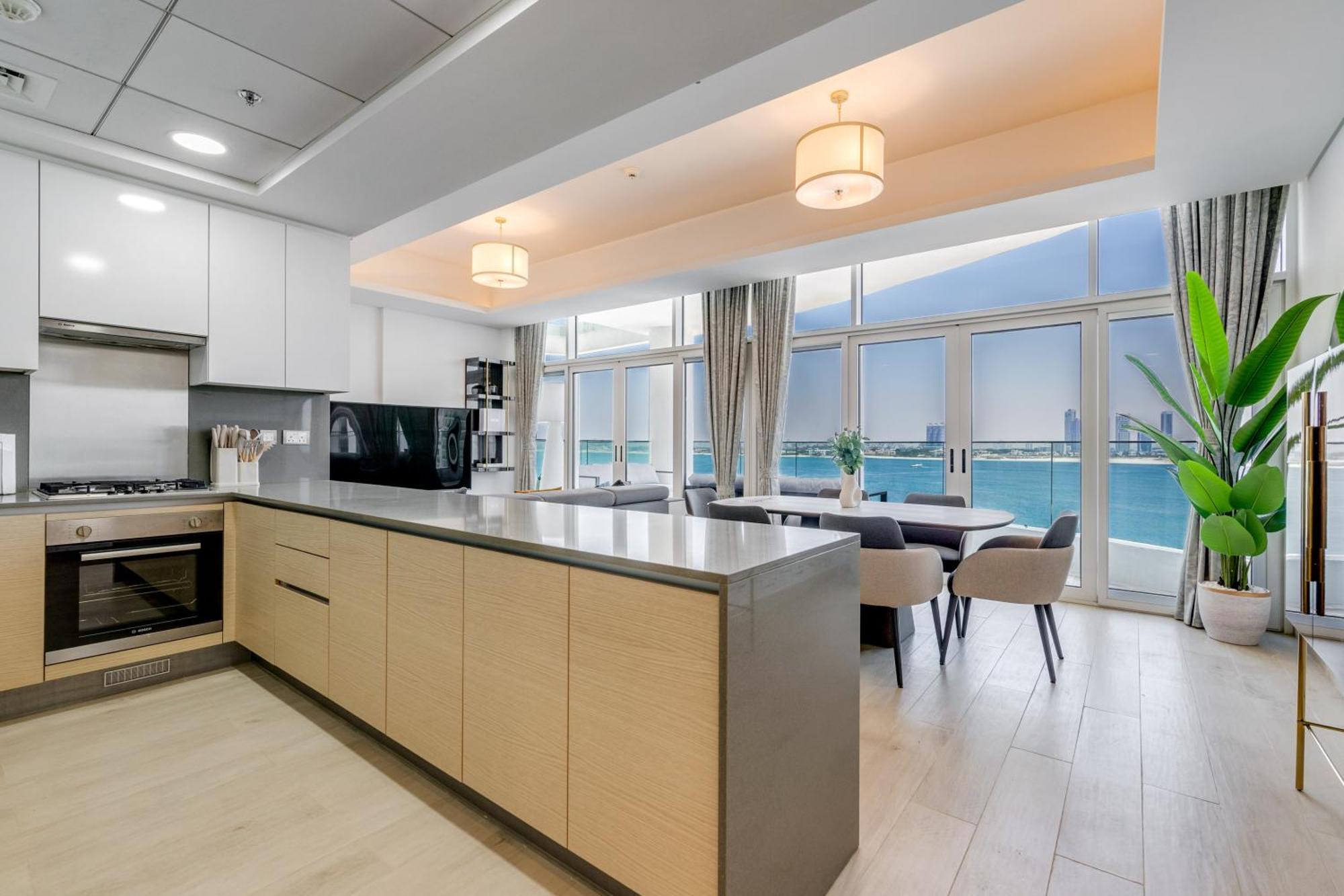 Luxury Azizi Mina Beachfront Apartments Dubai Exterior foto
