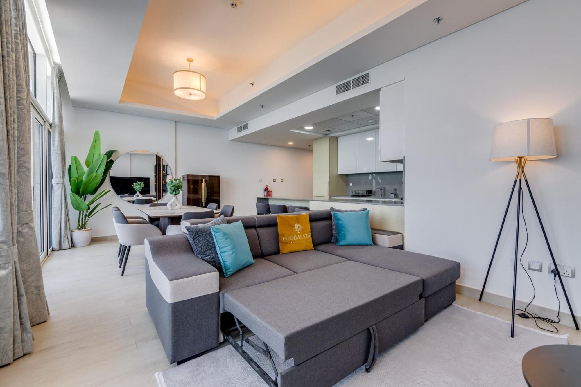 Luxury Azizi Mina Beachfront Apartments Dubai Exterior foto